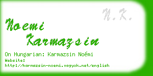 noemi karmazsin business card